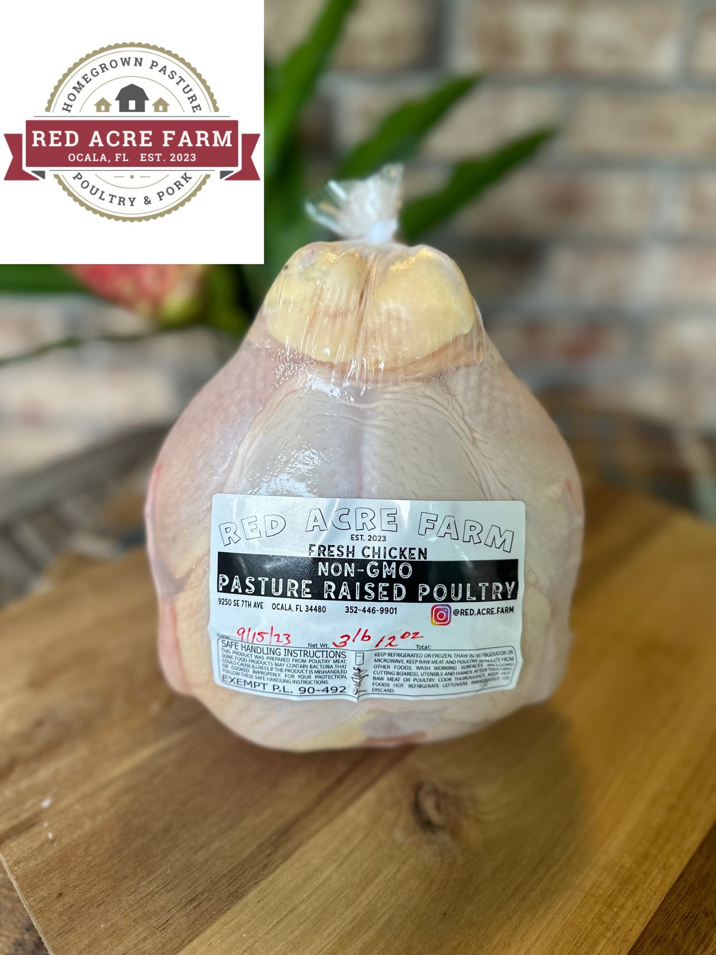 Pre-Order DEPOSIT for 3/20-3/22 Whole Fresh Chicken, Farmstand Pickup